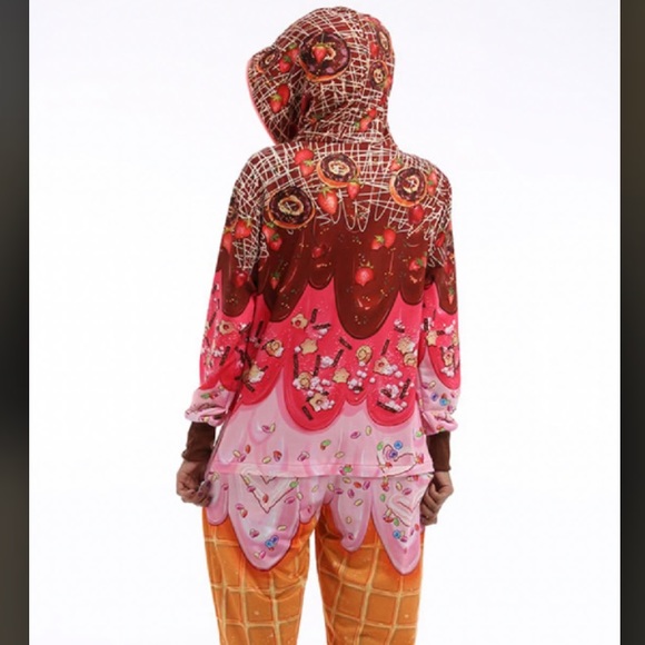 Ice Cream Onsie for Adults - Picture 2 of 4
